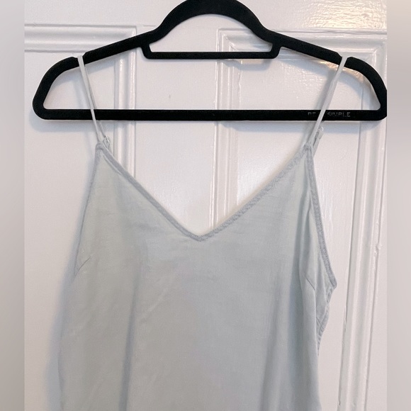 Aritzia Wilfred Free Vivienne Denim Light Blue Mini Slip Dress- Small - Picture 9 of 13